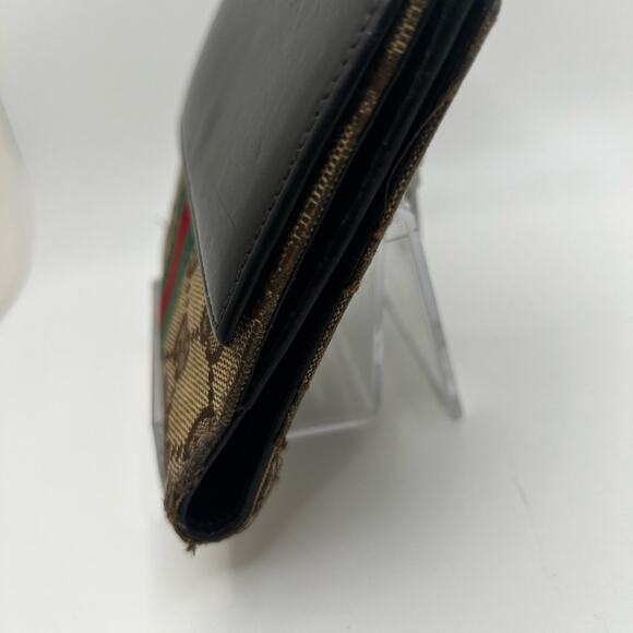GUC Gucci Vintage Tan Sherry Wallet - Picture 5 of 9